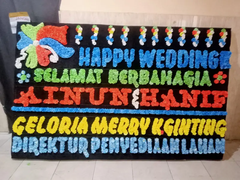 Papan Ucapan Pernikahan Makassar