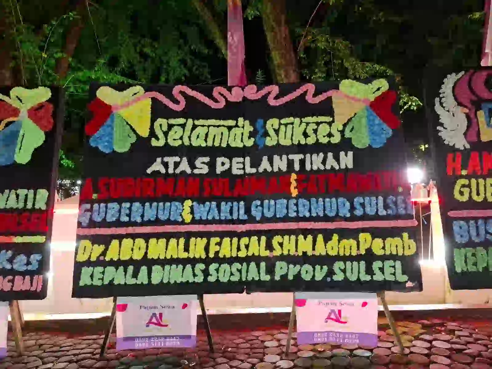 papan bunga makassar